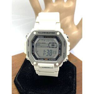 Casio Men's Watch MWD110H-8AV Off-White Resin Strap Quartz Digital Sport 3517